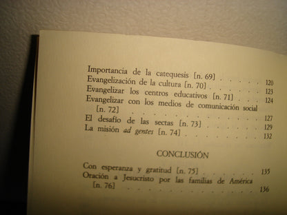 21- Exhortación Apostólica Postsinodal. Ecclesia In América Del Santo Padre Juan Pablo II