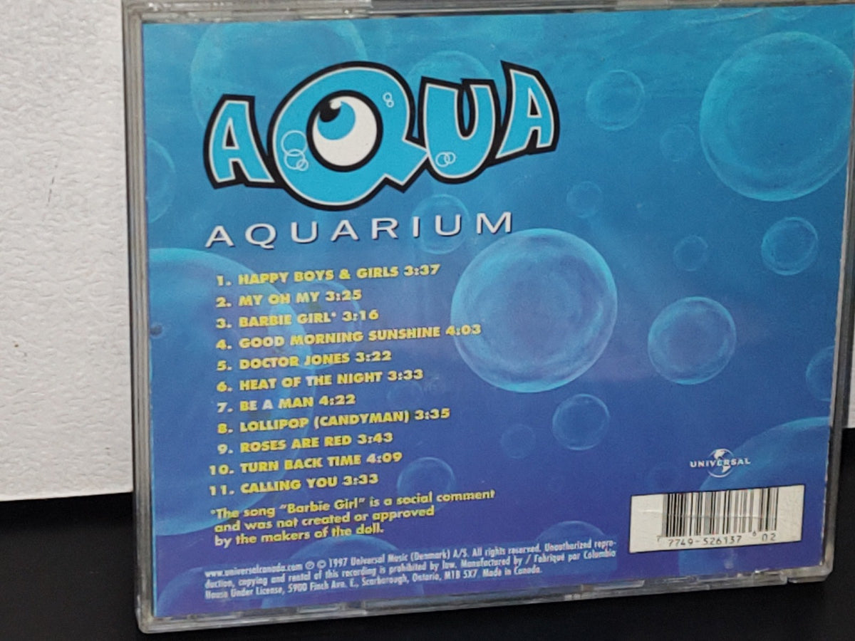 A5- Cd Original De Grupo Musical Aqua: Aquarium - Universal Music 1997