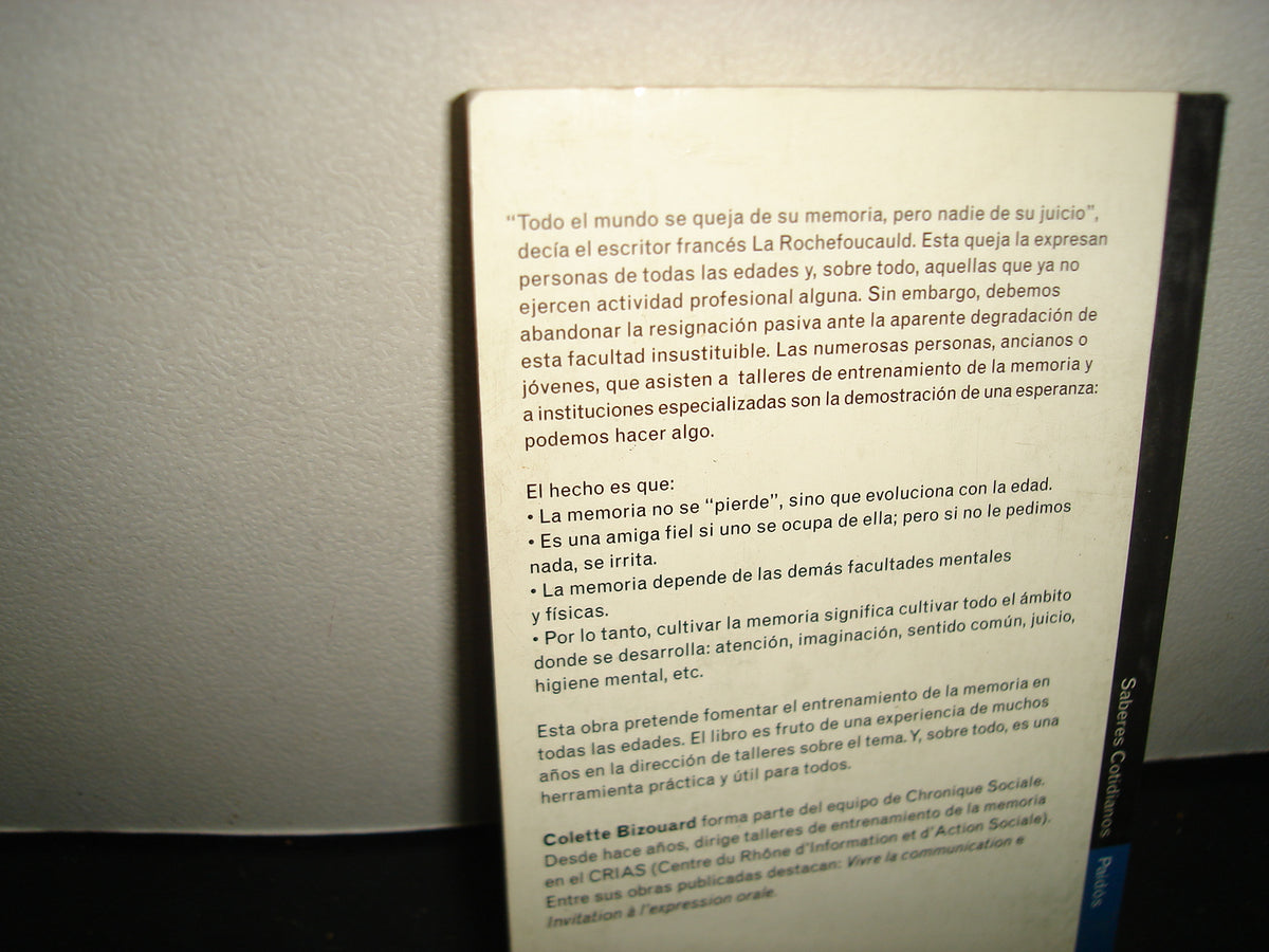 34- Entrena Tu Memoria - Colette Bizourad