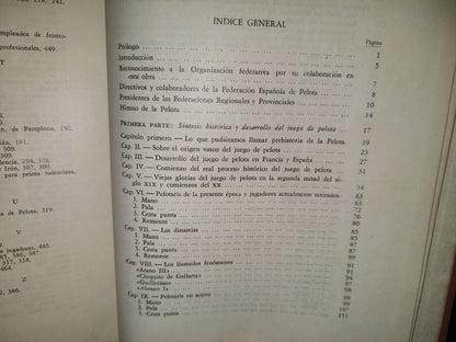 118- Historia, Ciencia Y Código Del Juego De Pelota - Luis Bombín Fernández - Ediciones Lauro. Primera Edición 1946