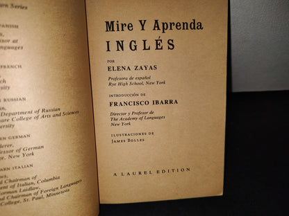74- Mire Y Aprenda Inglés - Elena Zayas - 1969