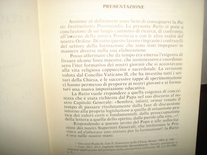 24- Italiano - Ratio Institutionis Provincialis. Orientamenti Per La Formazione