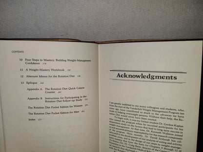 139- Pierde Hasta 1 Libra Por Día Y Nunca La Recuperes De Nuevo. The Rotation Diet. Lose Up To A Pound A Day And Never Gain It Back - Martin Katahn - W. W. Norton & Company. New York, London - First Edition 1986