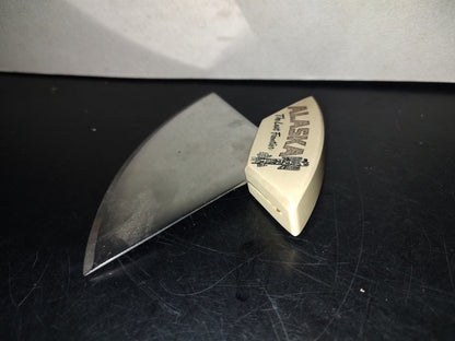 A6- Alaska The Las Frontier. Herramienta-Cuchillo O Cuchillo De Cocina Ulu - 80'S