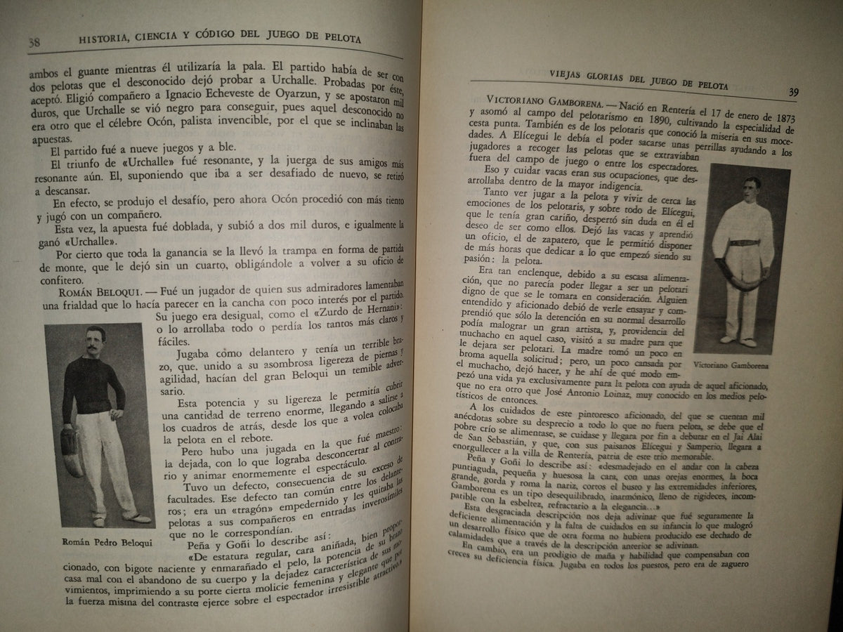 118- Historia, Ciencia Y Código Del Juego De Pelota - Luis Bombín Fernández - Ediciones Lauro. Primera Edición 1946