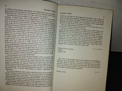 153- The Moral Law. Kant'S Groundwork Of The Metaphysic Of Morals Hutchinson University Library 1966