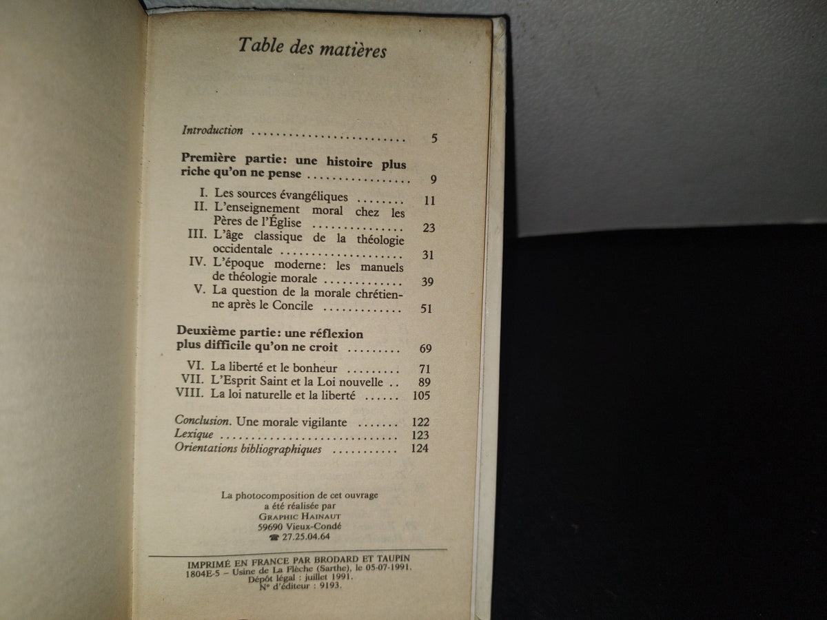 85- La Morale Catholique - Servais Th. Pinckaers - Les Éditions Du Cerf, 1991