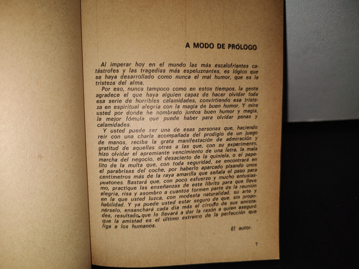 92- Juego De Manos - Antonio De Armenteras - Editorial Olimpo - Primera Edición 1978