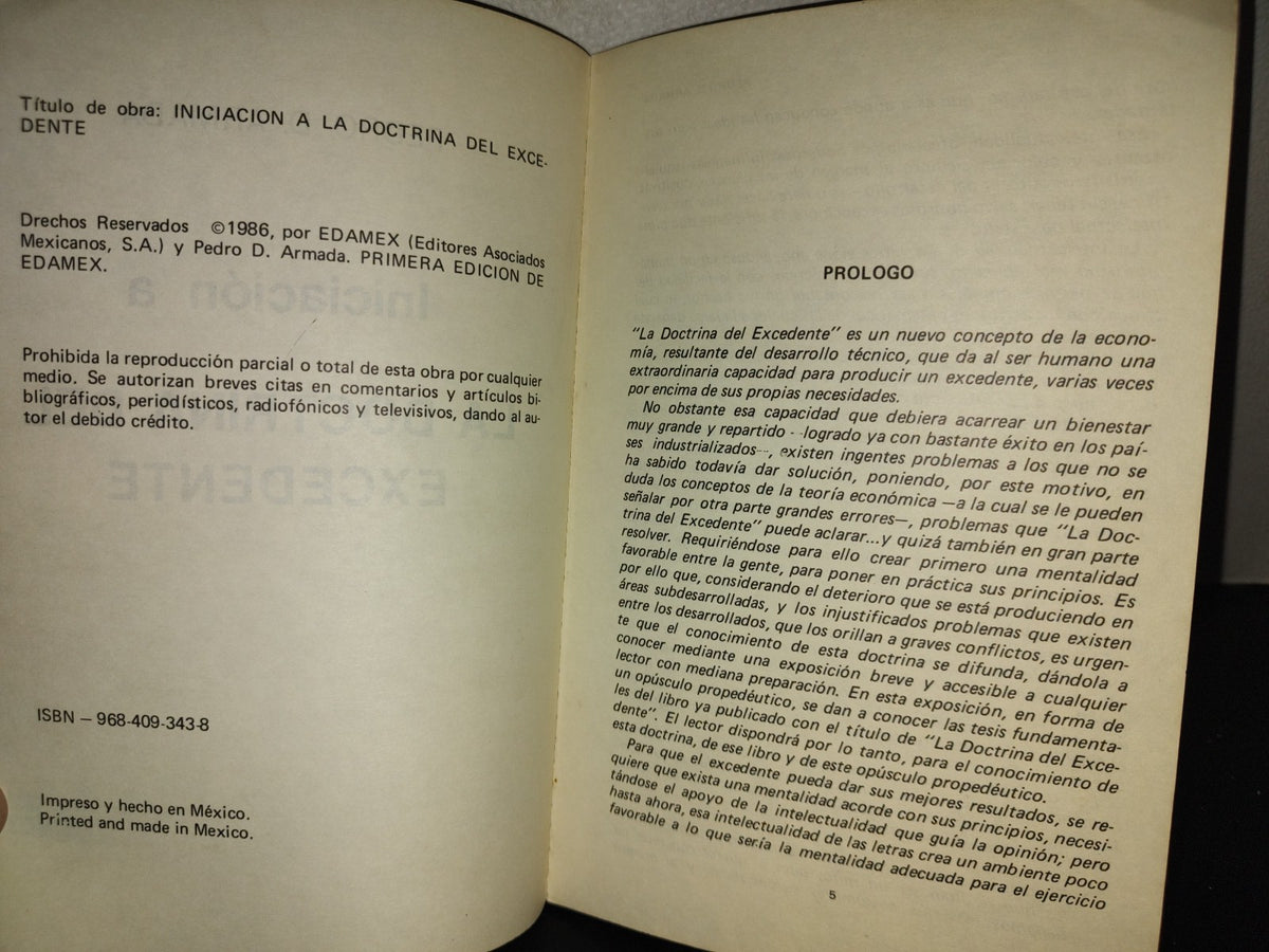 201- Iniciación A La Doctrina Del Excedente - Pedro D. Armada