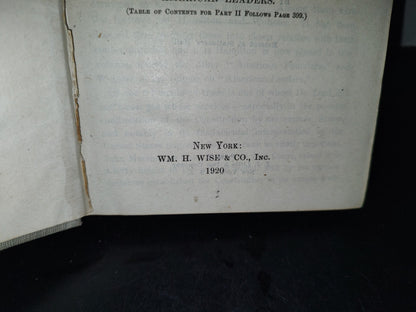 202- Beacon Lights Of History By John Lord, Ll. D. Volume Vi Part I. American Founders. Part II. American Leaders. New York, Wm. H. Wise & Co., Inc. 1920