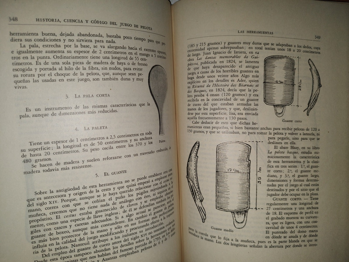 118- Historia, Ciencia Y Código Del Juego De Pelota - Luis Bombín Fernández - Ediciones Lauro. Primera Edición 1946