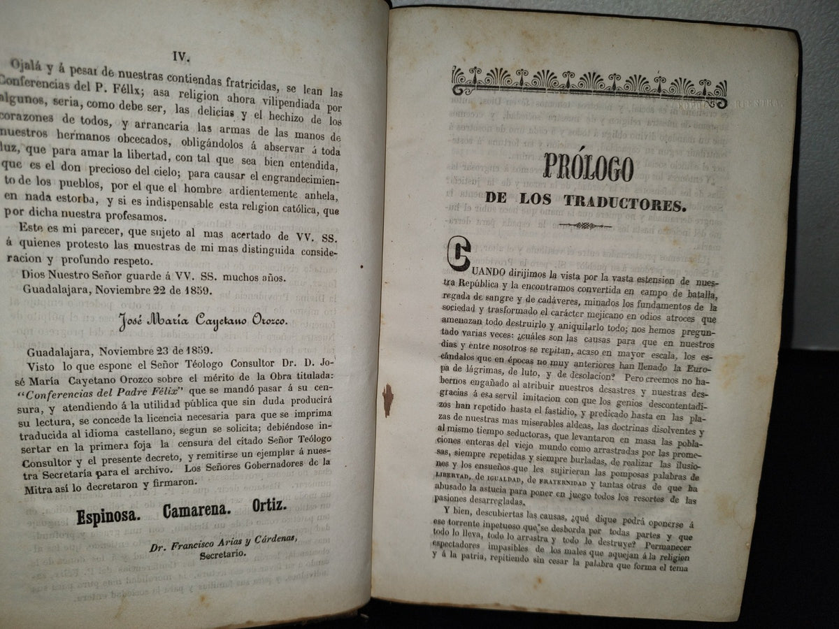211- El Progreso Por El Cristianismo - P. Félix - Guadalajara, 1859