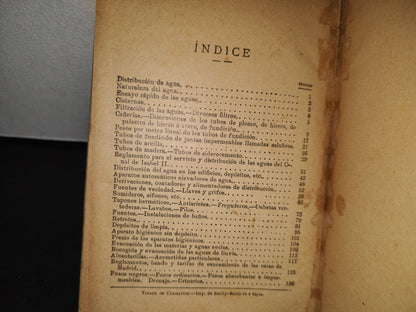 75- Pequeña Enciclopedia Práctica De Construcción 10. Distribución De Agua. Saneamiento - Bailly-Bailliere, 1900'S