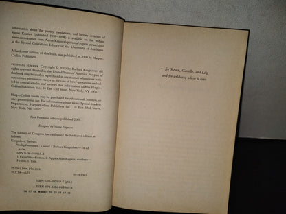 198- Prodigal Summer - Barbara Kingsolver - First Perennial Edition Published 2001