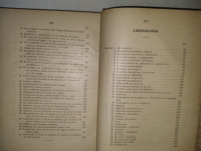 64- Curso De Lengua Castellana - L. Cadena - México. Librería De La Vda. De Ch. Bouret, 1912
