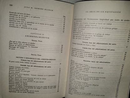 57- El Arte De La Equitación - Juan M. Romero Blanch - Editorial Albatros, 1975
