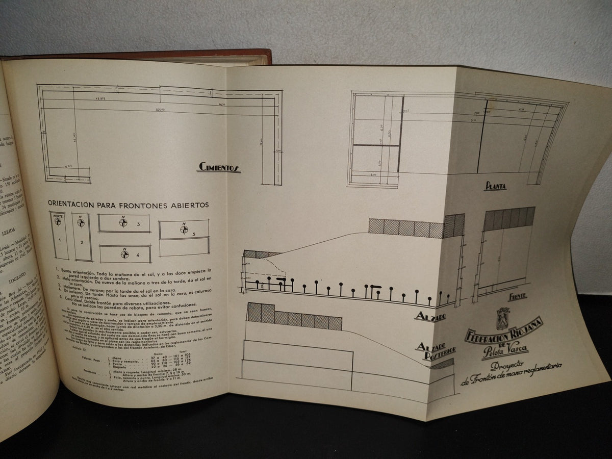 118- Historia, Ciencia Y Código Del Juego De Pelota - Luis Bombín Fernández - Ediciones Lauro. Primera Edición 1946