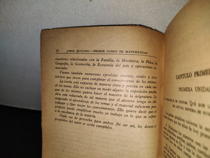 123- Aritmética Y Nociones De Álgebra Y Geometría - Ingeniero José Quijano - Editorial Porrúa - 1961