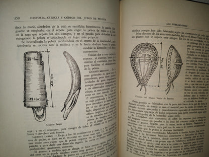 118- Historia, Ciencia Y Código Del Juego De Pelota - Luis Bombín Fernández - Ediciones Lauro. Primera Edición 1946