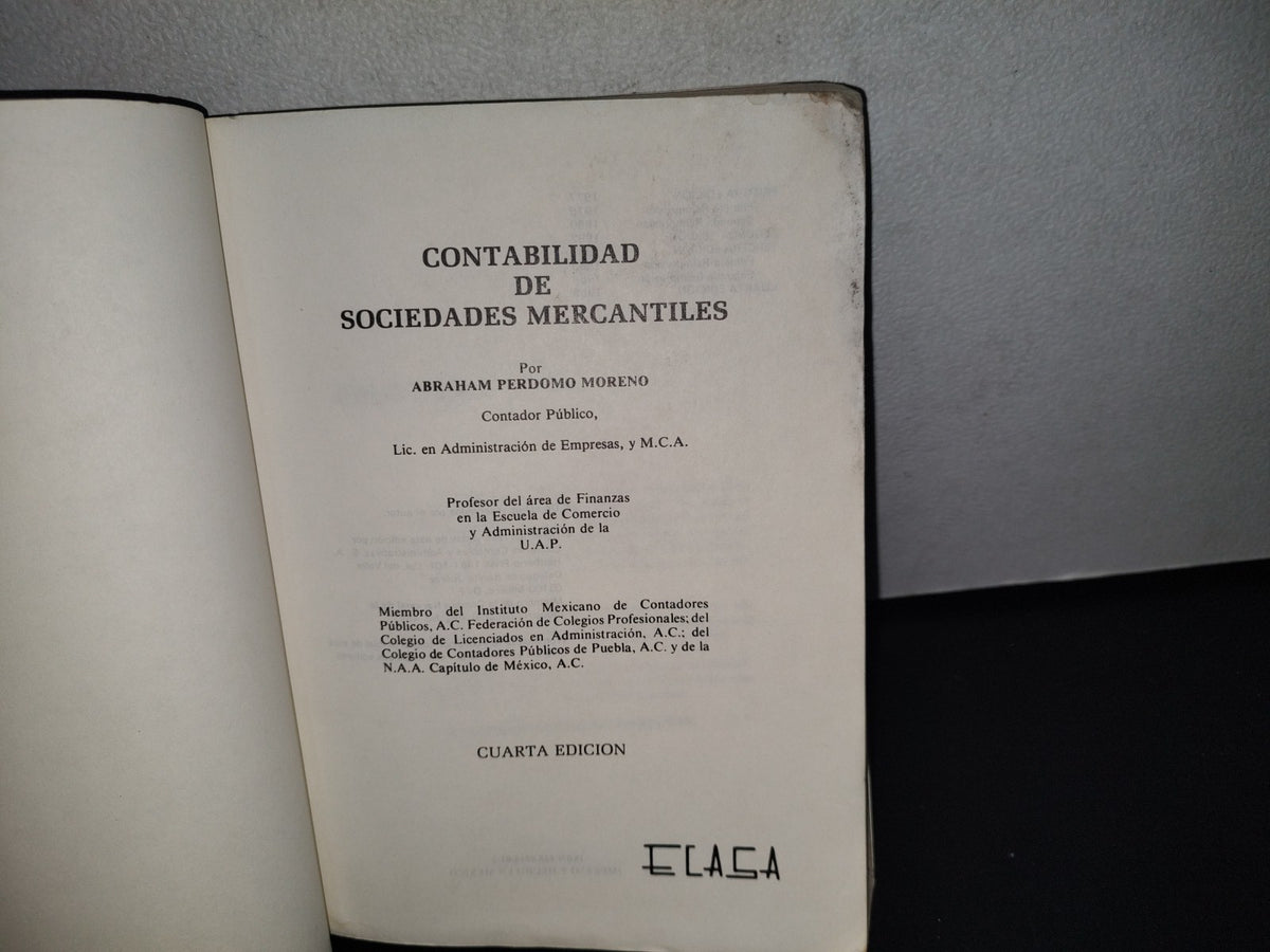 195- Contabilidad De Sociedades Mercantiles - Perdomo Moreno