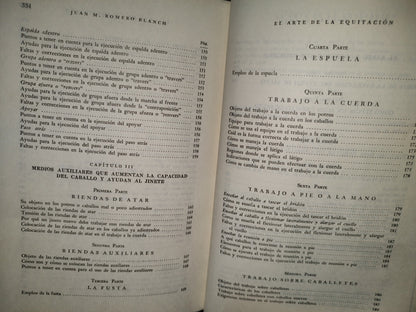 57- El Arte De La Equitación - Juan M. Romero Blanch - Editorial Albatros, 1975