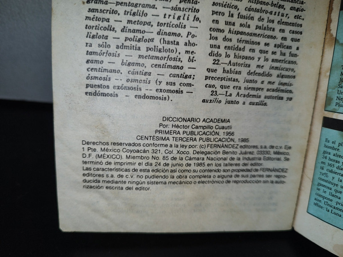 93- Nuevo Diccionario Académico. Fernández Editores - 1985