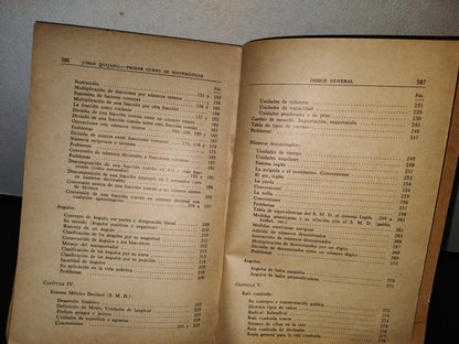 123- Aritmética Y Nociones De Álgebra Y Geometría - Ingeniero José Quijano - Editorial Porrúa - 1961