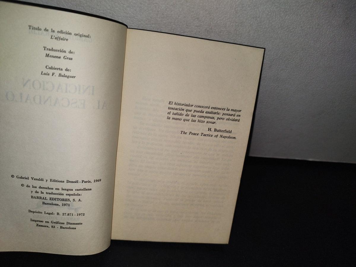 74- Iniciación Al Escándalo - Gabriel Veraldi - 1972