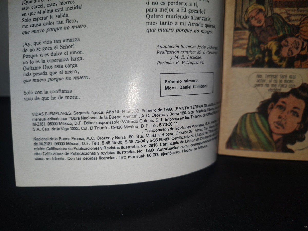114- Vidas Ejemplares: Santa Teresa De Ávila - No. 32, Febrero 1989