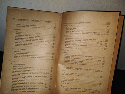 123- Aritmética Y Nociones De Álgebra Y Geometría - Ingeniero José Quijano - Editorial Porrúa - 1961