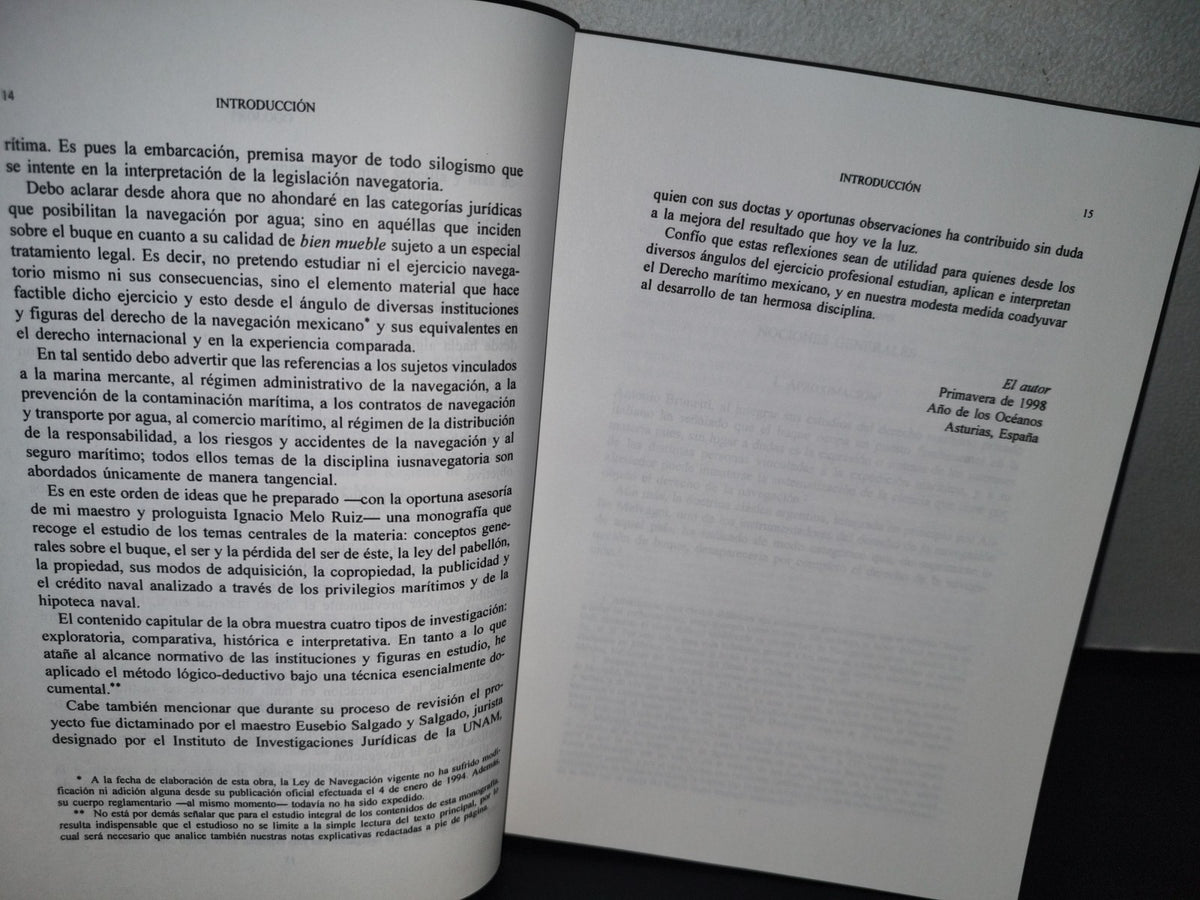 20- El Buque. Una Introducción Al Estudio Del Estatuto Jurídico De Las Embarcaciones. José David Enríquez Rosas - Universidad Panamericana / Universidad Nacional Autónoma De México - Primera Edición: 1998