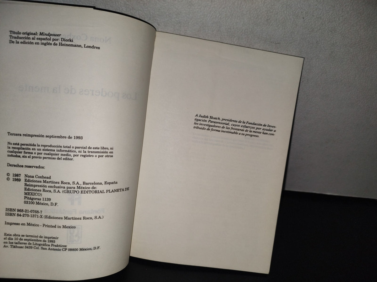100- Los Poderes De La Mente - Nona Coxhead - Ediciones Martínez Roca 1993