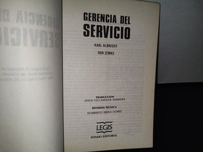 92- Gerencia Del Servicio - Karl Albrecht - Legis Fondo Editorial