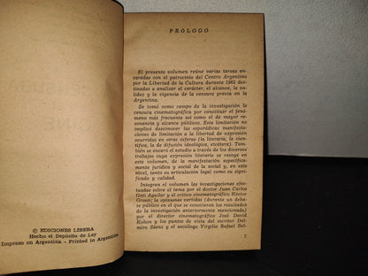 219- La Censura En El Cine - Héctor Grossi... - Ediciones Líbera. Buenos Aires, 1966