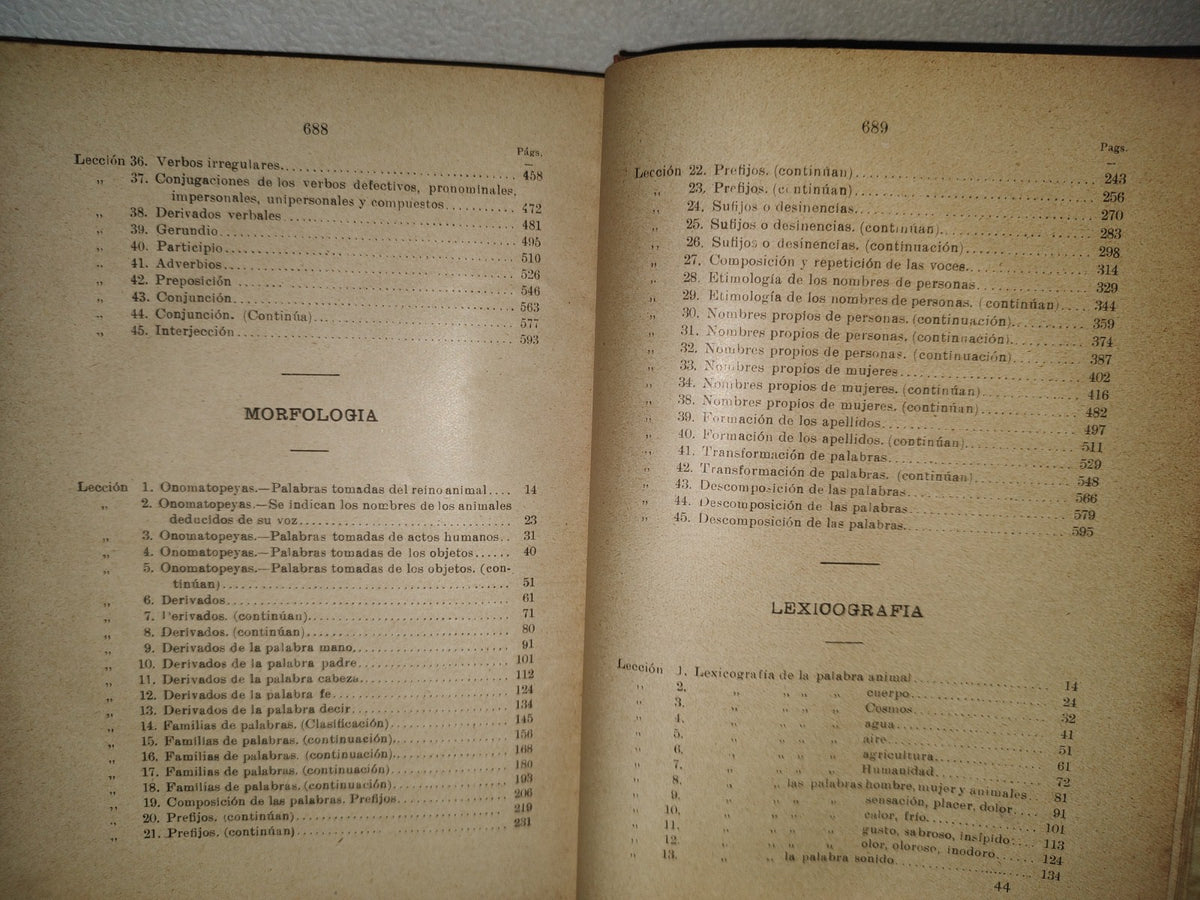 64- Curso De Lengua Castellana - L. Cadena - México. Librería De La Vda. De Ch. Bouret, 1912