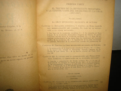 167- Historia De La U.R.S.S. Época Del Socialismo (1917-1957) - Editorial Grijalbo - 1958