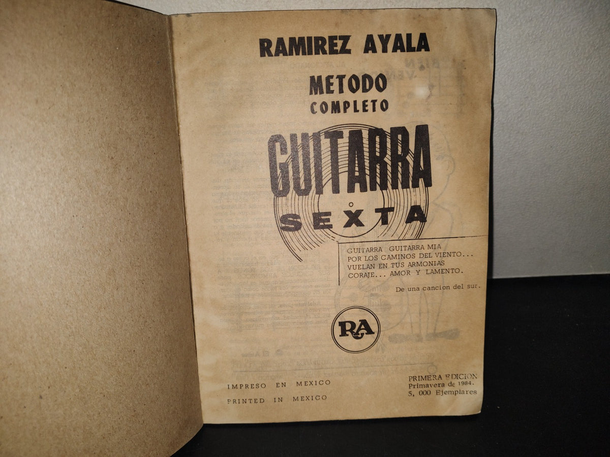 215- Método Completo De Guitarra. Clásica Eléctrica - Ramírez Ayala - Primera Edición 1984
