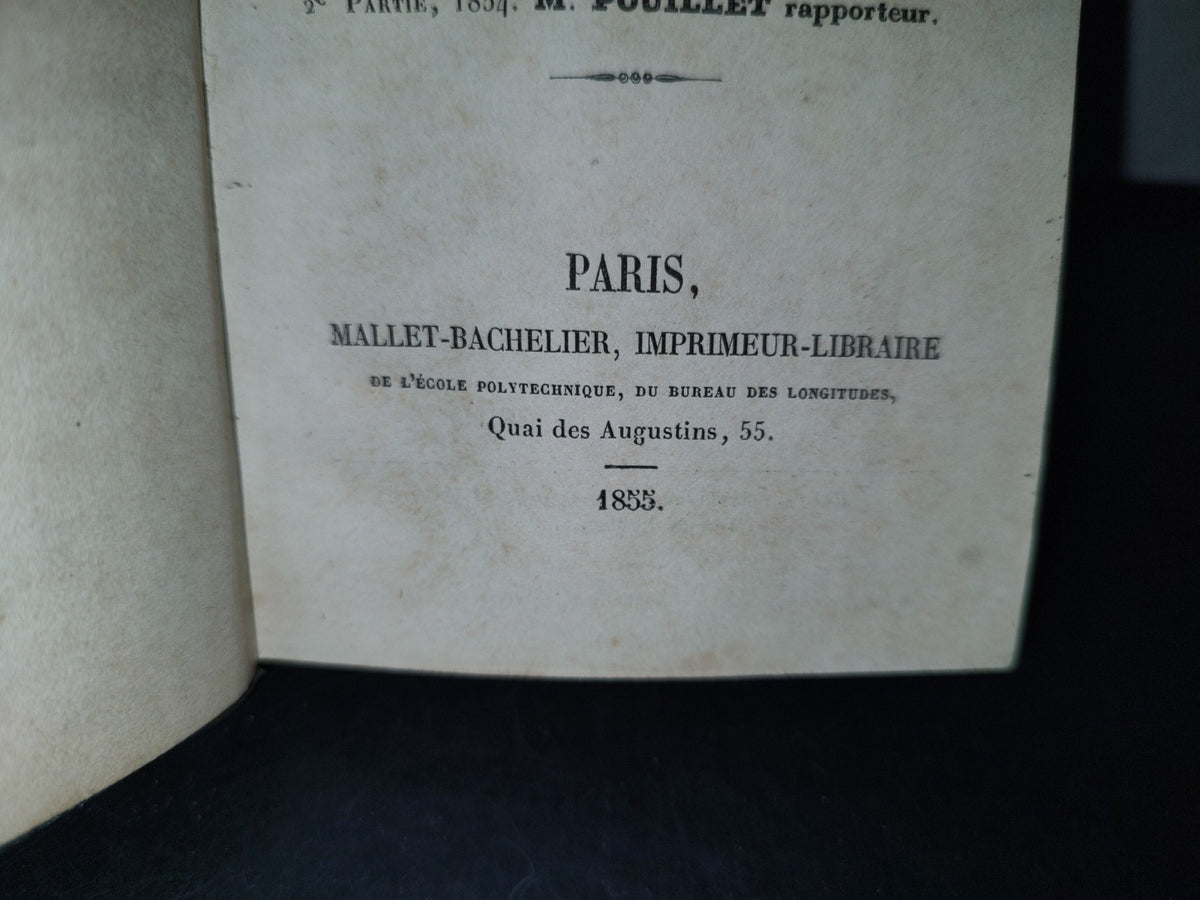 74- Instruction Sur Les Paratonnerres. Adoptée Par L'Académie De Sciencies - 1855
