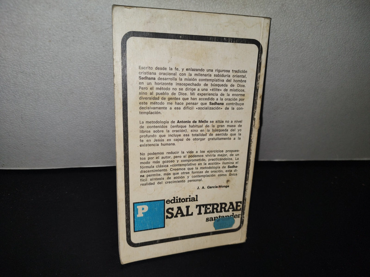 84- Sadhana, Un Camino De Oración - Antonio De Mello - 1990