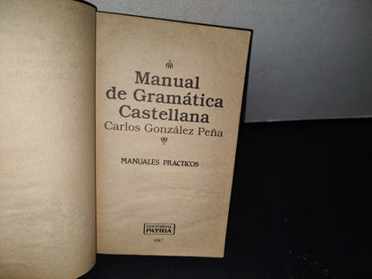 75- Manual De Gramática Castellana - Carlos González Peña
