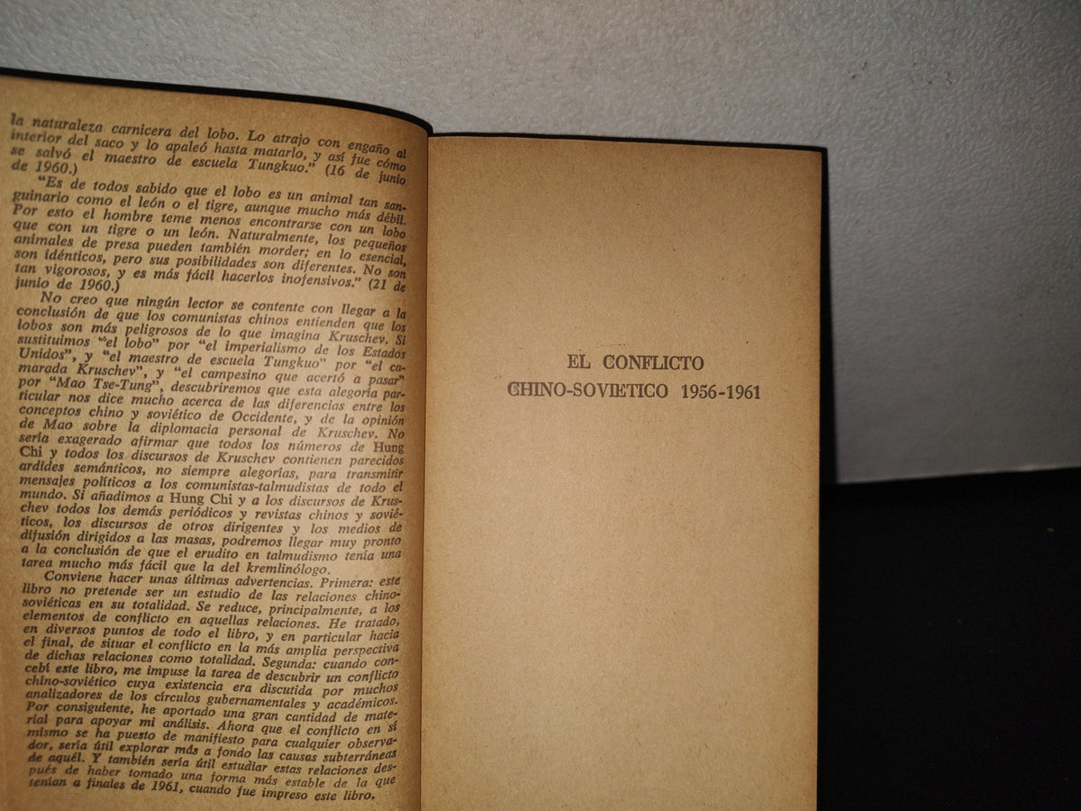 169- El Conflicto Chino-Soviético - Donald S. Zagoria - Ediciones G. P. - Barcelona - 1967