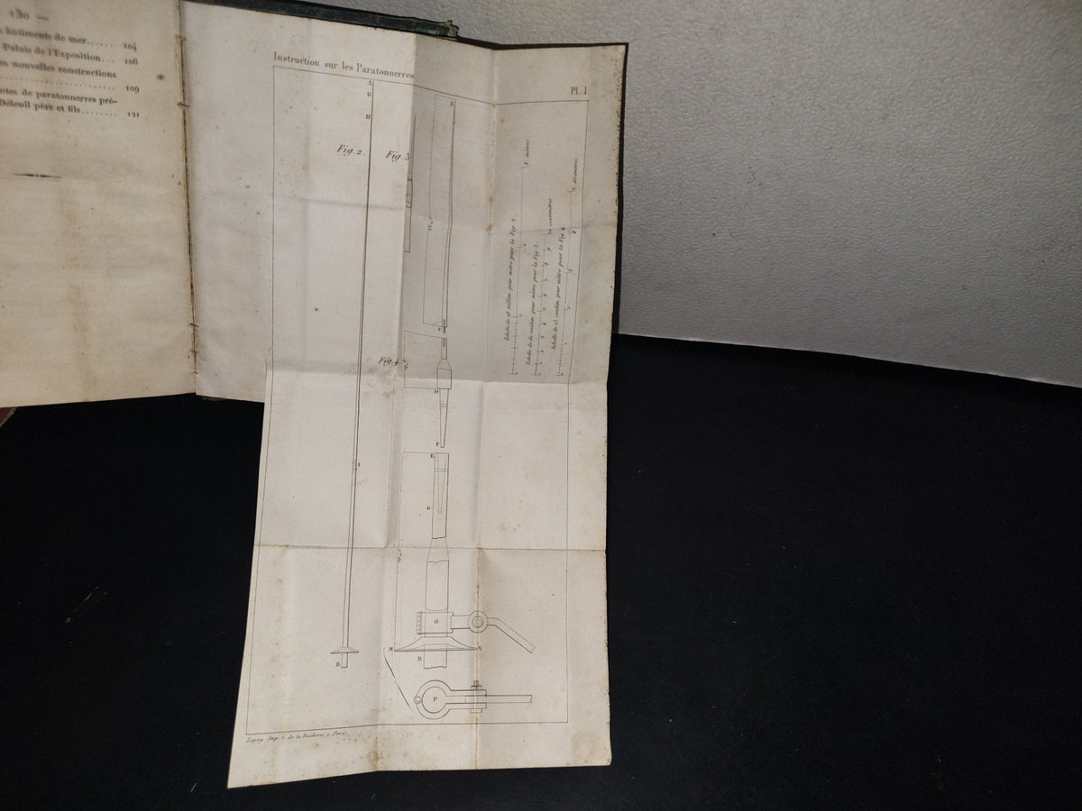 74- Instruction Sur Les Paratonnerres. Adoptée Par L'Académie De Sciencies - 1855