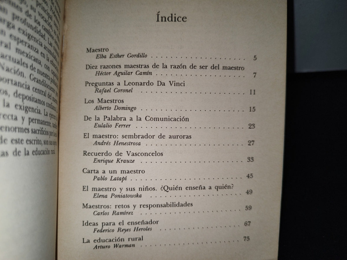 54- Diez Para Los Maestros. Héctor Aguilar Camín... - Sindicato Nacional De Trabajadores - Primera Edición 1993