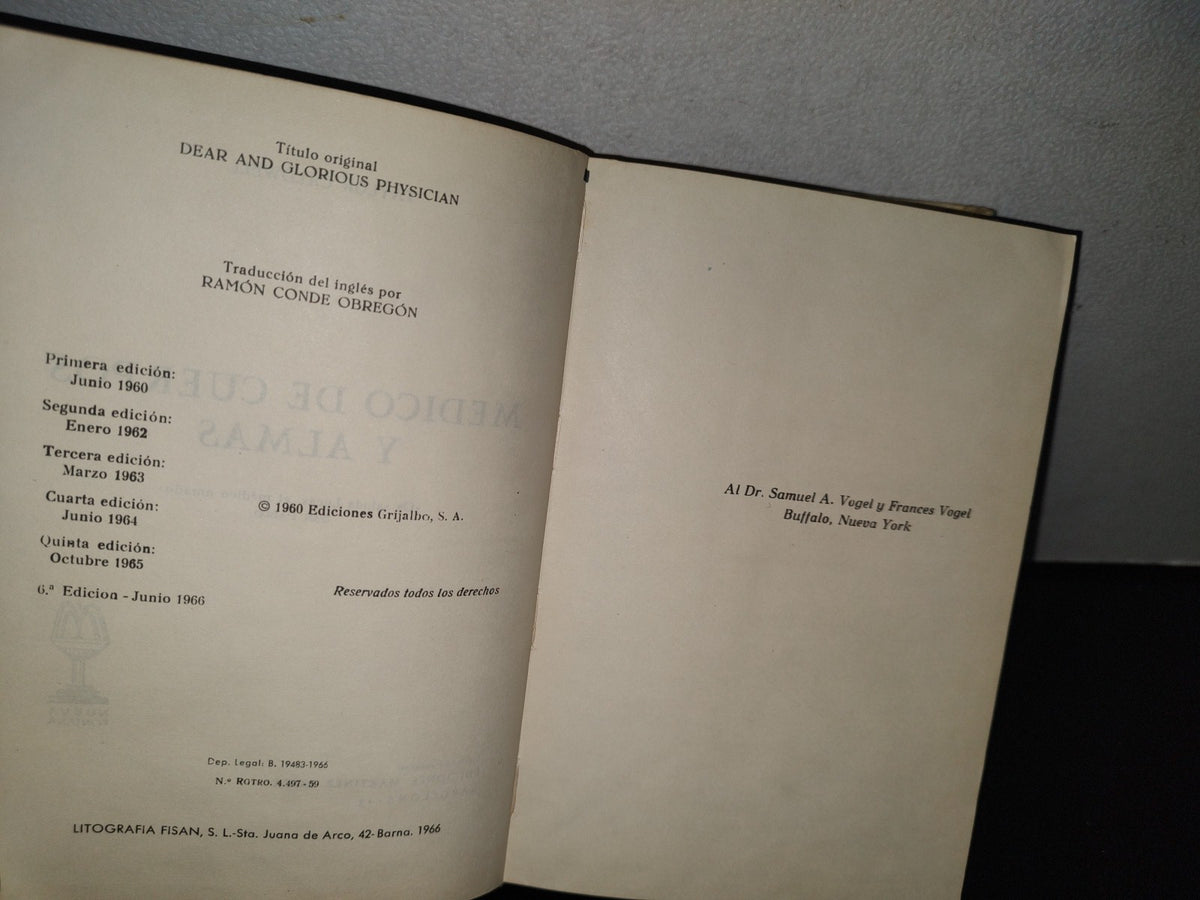 80- Médico De Cuerpos Y Almas - Taylor Caldwell - Ediciones Martínez Roca, 1960