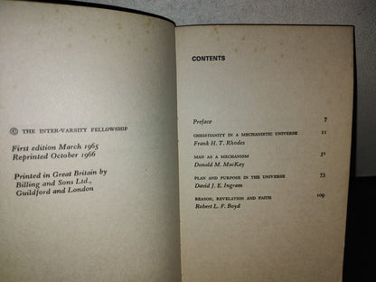 153- Christianity In A Mechanistic Universe And Other Essays - Donald M. Mackay - 1966