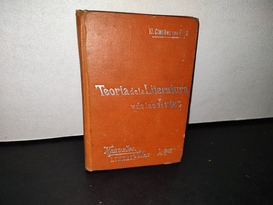 188- Manuales Soler. LXXXIII. Teoría De La Literatura Y De Las Artes. Hermenegildo Giner - 1900'S