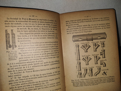 75- Pequeña Enciclopedia Práctica De Construcción 10. Distribución De Agua. Saneamiento - Bailly-Bailliere, 1900'S