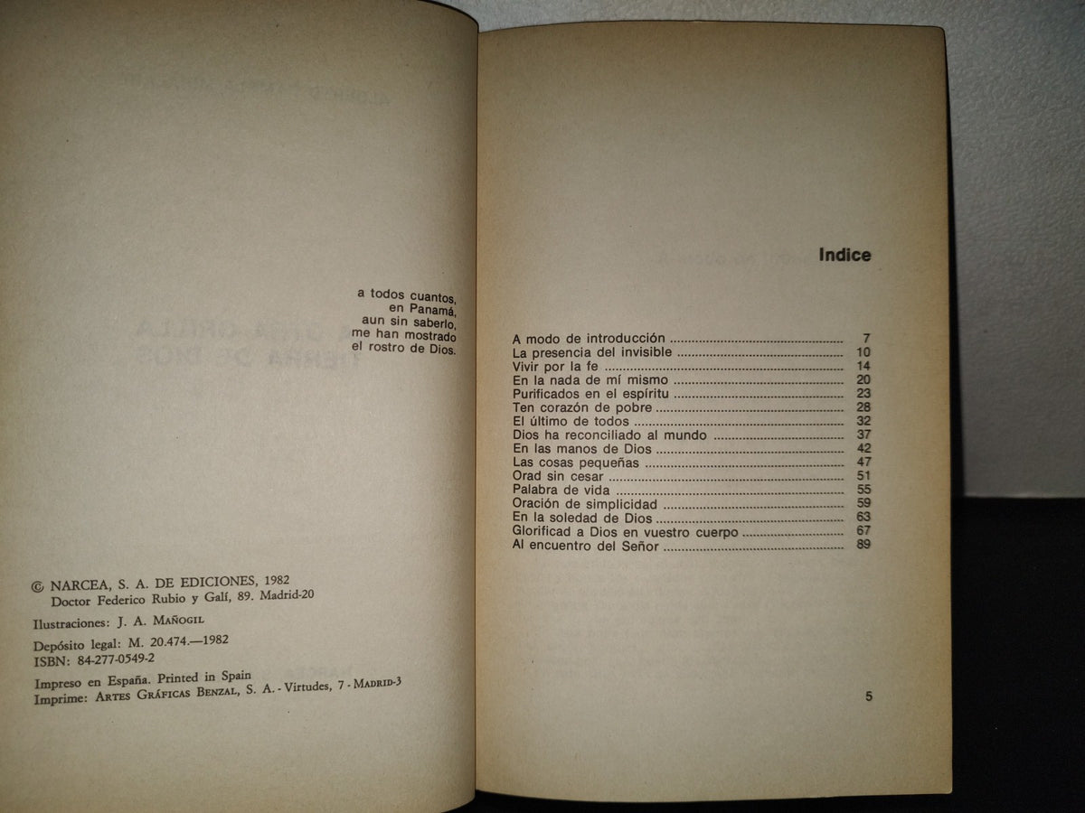 196- La Otra Orilla, Tierra De Dios - Alberto Rambla Mihalaret. Narcea De Ediciones, 1982