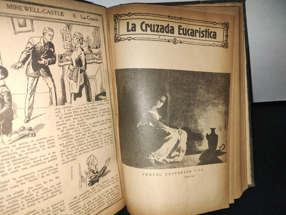 179- Antiguas Revistas Católicas Empastadas En Formato Libro. La Cruzada Eucarística - 1935