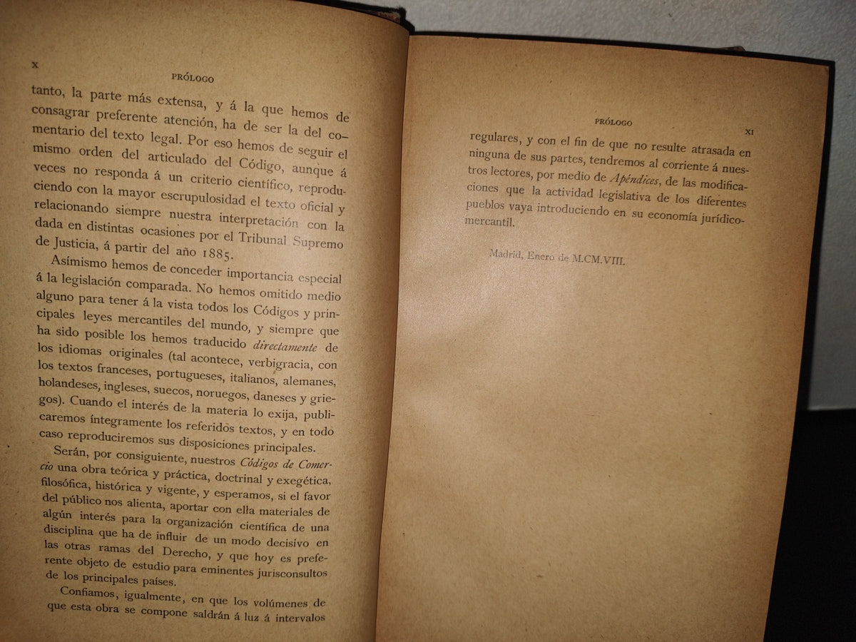 118- Códigos De Comercio Españoles Y Extranjeros, Tomo I - Faustino Álvarez Del Manzano - 1909